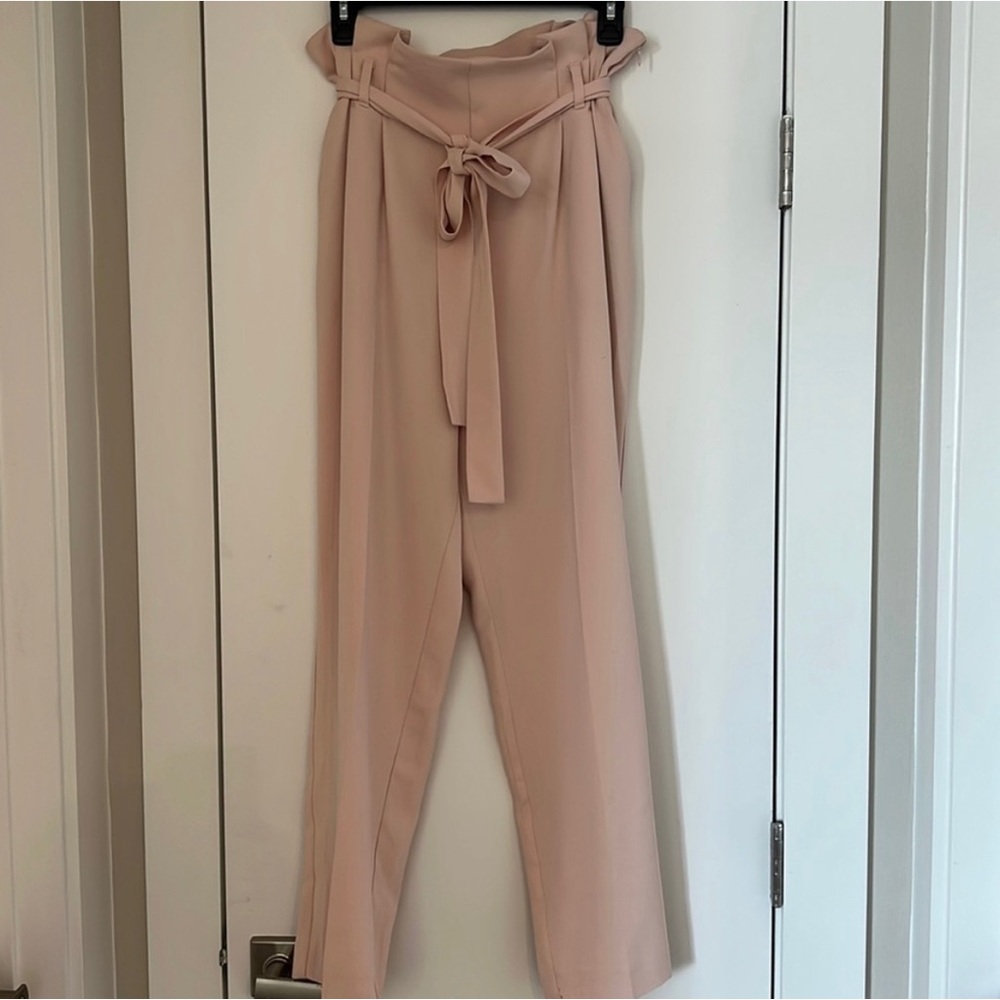 Rachel Roy blush pink paper bag waist NWT